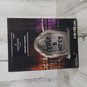 Ashland Michael's 3 foot gray inflatable tombstone NEW